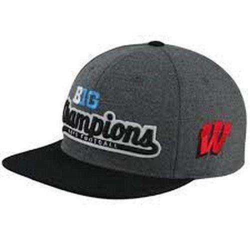 Wisconsin Badgers 2012 Big 10 Football Champions NWT UW Bucky Big Ten new tags Wisconsin badgers 2012 B1G Football Champions snapback hat by Top of the World Top of the World 