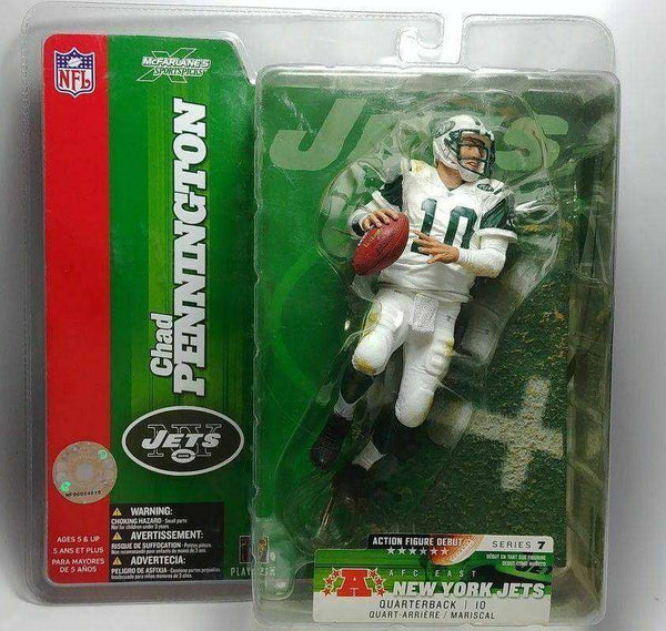 Chad Pennington New York Jets McFarlane action figure new NFL Marshall Thundering Herd Chad Pennington New York Jets NFL Series 7 McFarlane action figure McFarlane Toys 