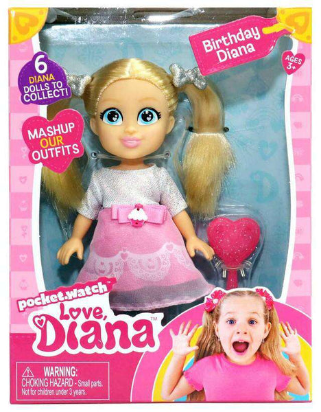 Birthday Diana Pocket Watch Love Diana Doll by Headstart  –  Marvelous Marvin Murphy's