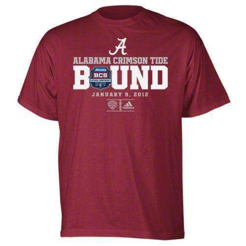 Alabama Crimson Tide 2012 BCS Championship Game Bound t-shirt Adidas new in original packaging BAMA Alabama Crimson Tide 2012 BCS Championship Game Bound t-shirt Adidas new in original packaging BAMA Adidas 