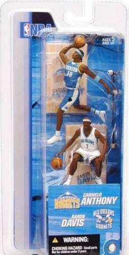 Carmelo Anthony Denver Nuggets Baron Davis New Orleans Hornets McFarlane 2 Pack Figures Carmelo Anthony Denver Nuggets & Baron Davis New Orleans Hornets NBA McFarlane 2 Pack Action Figures McFarlane Toys 