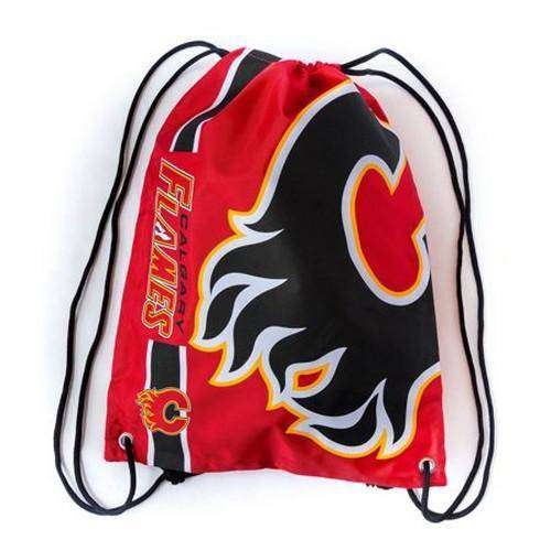 Calgary Flames Drawstring NHL Backpack by Forever Collectibles NWT FOCO Hockey Calgary Flames NHL Drawstring Backpack by Forever Collectibles Forever Collectibles 