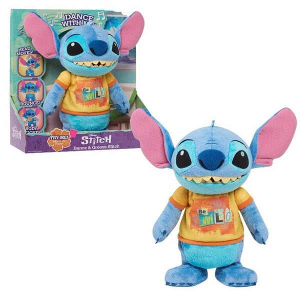 Disney Lilo and Stich Dance and Groove Stitch Plush by Just Play Dancing Plush Just Play 