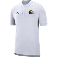 Michigan Wolverines Football Helmet Polo Shirt by Nike Michigan Wolverines Football Helmet Polo Shirt by Nike Nike 