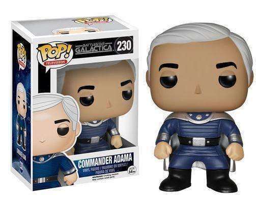 Commander Adama Battlestar Galactica Pop! Television Vinyl Figure FUNKO NIB 230 Battlestar Galactica Captain Adama Vinyl Figure by Funko FUNKO 