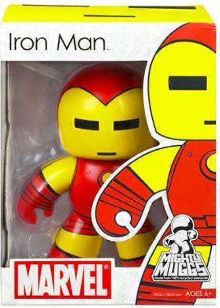 Iron Man Marvel Mighty Muggs Vinyl Figure NIB NIP Hasbro new in box Iron Man Marvel Mighty Muggs Vinyl Figure by Hasbro Hasbro 