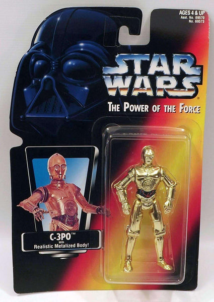 Star Wars C-3PO with Metalized Body The Power of the Force Action Figure NIB Star Wars C-3PO with Metalized Body Action Figure Kenner 