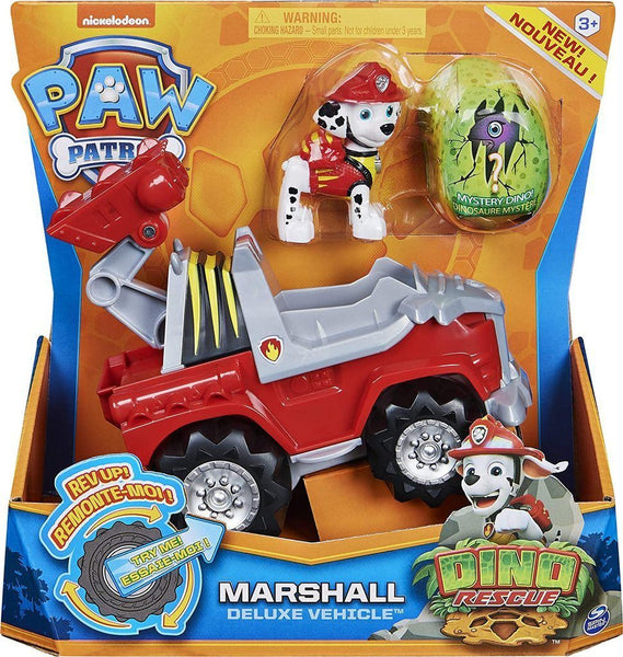 Paw Patrol Marshall Deluxe Vehicle Rev Up Dino Rescue Nickelodeon Dino Figure Toy Trucks & Construction Vehicles Spin Master 