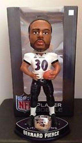 Bernard Pierce Baltimore Ravens Super Bowl XLVII Champions NFL Bobblehead NIB Bernard Pierce Baltimore Ravens Super Bowl XLVII Champions Bobblehead by Forever Collectibles Forever Collectibles 