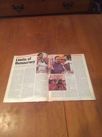 Newsweek Magazine Pat Buchanan Bully Boy January 27 1992 Black Head Coaches NFL Magazine Newsweek 