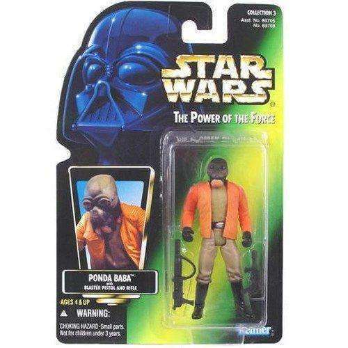 Star Wars Ponda Baba The Power of the Force Action Figure NIB Kenner NIP Star Wars Force Ponda Baba with Blaster Pistol and Rifle Action Figure Kenner 