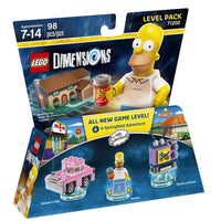 The Simpsons Lego Dimensions Springfield Adventure Level Pack NIB 71202 98 Pcs Simpsons A Springfield Adventure Level Pack LEGO 