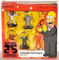 The Simpsons Collectible Mini Figures Box Set 25 Greatest Guest Stars Series 1 Action Figure 2014 The Simpson Collectible Mini Figures Box Set 25 of the Greatest Guest Stars Series 1 Collectible Action Figure by NECA NECA 