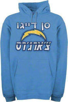 San Diego Chargers Hebrew hooded sweatshirt Reebok NWT Israel NFL SD Jewish XL San Diego Chargers Hebrew hooded sweatshirt by Reebok Reebok 