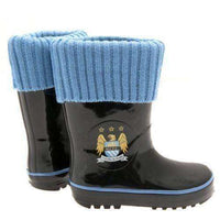 Manchester City FC Children's Wellington sock boots NWT EPL Wellie MAN City Manchester City FC Wellington Sock Boots Manchester City FC 