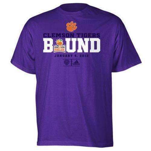 Clemson Tigers 2012 BCS Orange Bowl Bound t-shirt Adidas new NCAA ACC Football Clemson Tigers 2012 Orange Bowl t-shirt Adidas 