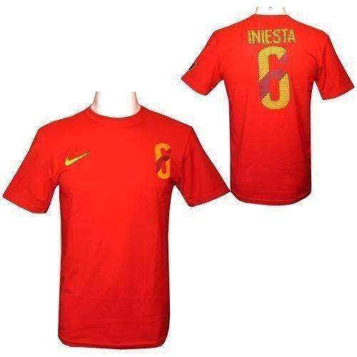 Andreas Iniesta Nike Hero t-shirt NWT World Cup Spain new with tags soccer Andreas Iniesta Nike Hero number 6 t-shirt by Nike Nike 