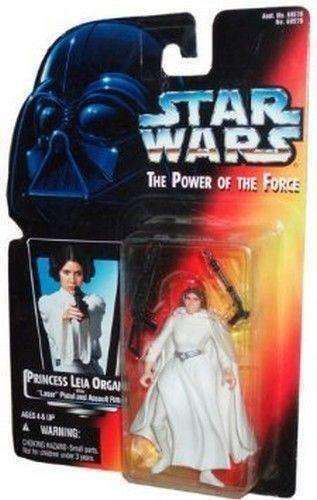 Star Wars Power Of The Force Princess Leia Organa Action Figure NIB Kenner NIP Star Wars Princess Leia Organa with "Laser" Pistol and Assault Rifle! Action Figure Kenner 