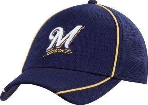 Milwaukee Brewers Hat New Era Flex Fit New MLB Medium - Large Fit Brew Crew