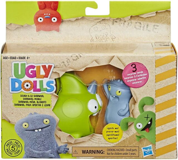 Ugly Dolls Squish Go Babo Sharwhal Figures with Surprises