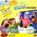 SpongeBob SquarePants 3D DVD Game NIB Nickelodeon NIP 4 Pairs of 3D Glasses Nickelodeon SpongeBob SquarePants 3D DVD Game by Mattel Mattel 