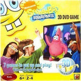SpongeBob SquarePants 3D DVD Game NIB Nickelodeon NIP 4 Pairs of 3D Glasses Nickelodeon SpongeBob SquarePants 3D DVD Game by Mattel Mattel 