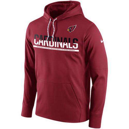 Men's Nike Black Arizona Cardinals Wordmark Performance Pullover Hoodie Size: Extra Large