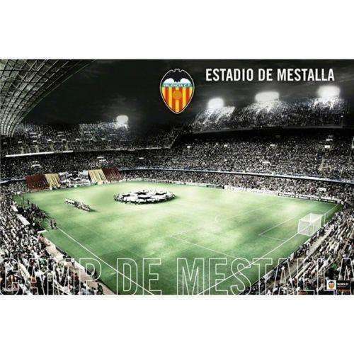 Valencia Stadium poster Estadio Mestalla new Bats La Liga Spain Soccer Football Soccer/Football Posters Grupo Erik 